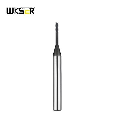 China CNC Milling Machining WKSER  Carbide End Mill,Special Designed for Deep Cavity Profiling,MAH Coating, CNC Cutting Tools 4 Flute for sale