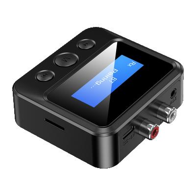 China Bluetooth Audio Receiver & Wireless Transmitter & Transmitter Hg Factory Hot Sale 3.5mm Jack Receiver With Microphone For Car for sale