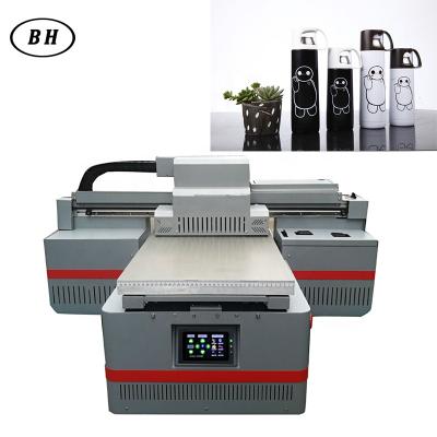 China Building Material Shops A3 / 3040 Automatic UV Ink UV Flatbed Printer Machine CMYKW High Precision Bheng Printing for sale