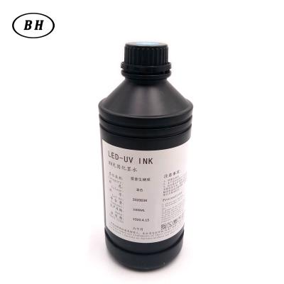 China Printing Shops Bheng Newuv Inkjet Ink 1000ML/Bottle 100% UV Ink C M Y K W UV Ink For UV Printer for sale