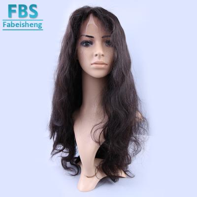 China 2019 FBS full body wave human hair lace wig factory supply raw unprocessed 100% virgin malaysian remy body wave hair lace wig for sale