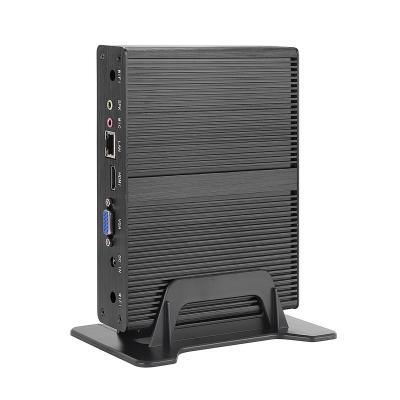 China 2021Mini Design Fanless PC Intel Core i3 4020Y Core i5 4200Y Celeron 2955U Fanless Mini Computer for POS System/Education PC Mini for sale