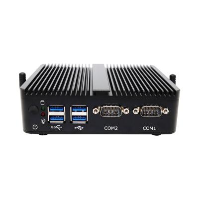 China System 0.00dB Windows 10 Fanless Mini PC, J4125 (up to 2.7Ghz), DDR4 RAM Msata SSD, Supports Dual COM/Dual NICs/Dual WiFi for sale