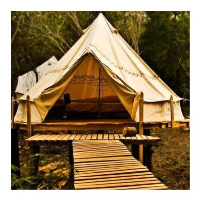 China Camouflage/Field Game New Design Large Picnic Party Waterproof Windproof Camping Bell Tent for sale