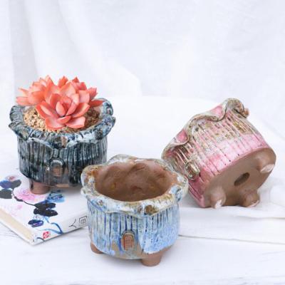 China Flower Pot Ceramic Flower Pots Home Decor Planting Container Succulents Flower Pots for sale