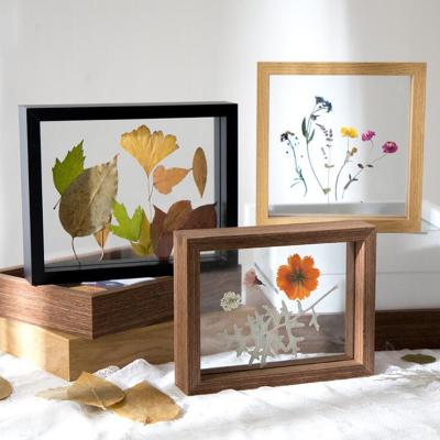 China Home Decoration .Office Frame Flower DIY Frame Flower Herbarium Frame Creative Wood Glass Dry Double Sided 6