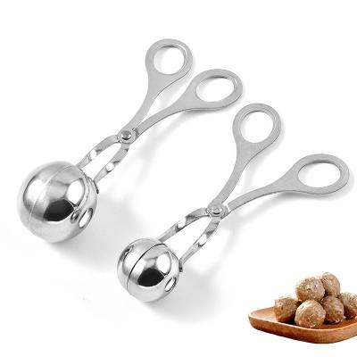 China Stainless Steel Meatball Clip Fishball Rice Ball Making Mold Squeeze Meatball Artifact Kitchen Instrument for sale