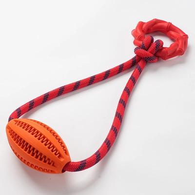 China Dogs Dog Toys Interactive Tooth Pulling Bite Toys Heavy Duty Cleaning Pet Toys Rugby Factory Wholesale French Bulldog Puppy for sale