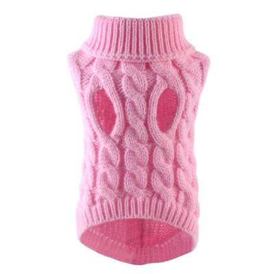 China Cute Dog Sweaters For Small Dogs Winter Warm Dog Clothes Turtle Neck Knitted Pet Clothes Puppy Cat Sweater Vest Chihuahua Yorkie Coat for sale