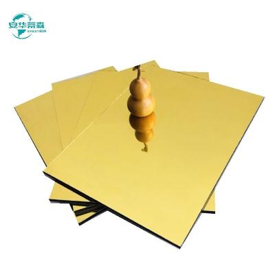 Cina 1220 mm di larghezza Decorative Acp Specchiera foglio pannelli scelta definitiva per l'interno e esterno decorazione in vendita