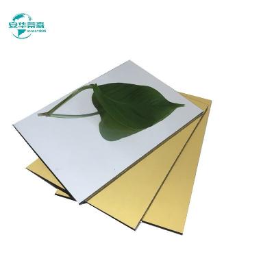 China Interior Exterior Wall Cladding ACP Aluminum Composite Mirror Panel 1220mm PVDF Coating for sale