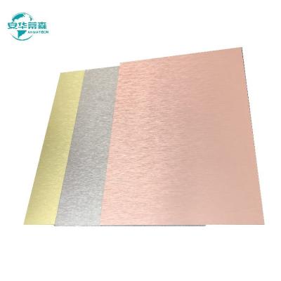 China Brushed Surface Fire Retardant Exterior ACP Aluminum Composite Panel For Modern Buildings for sale