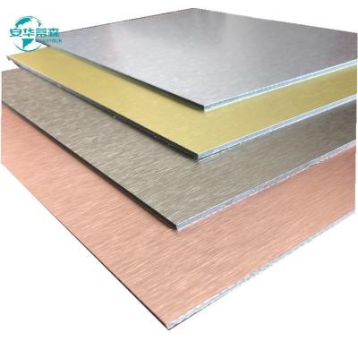 China 2mm-6mm Gloss Brushed B1 Fire Rated ACP Exterior Wall Cladding for sale