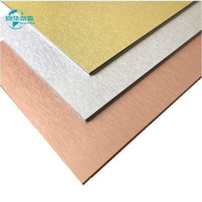 China Construction Materials Brushed Aluminum Acm 1220mm Width Aluminium Acp Sheet for sale