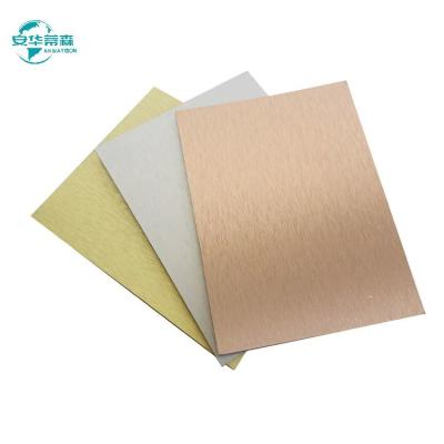 China 6mm Brushed Decorative Glossy Aluminum Composite Panel Cladding B1 Fire Rated for sale