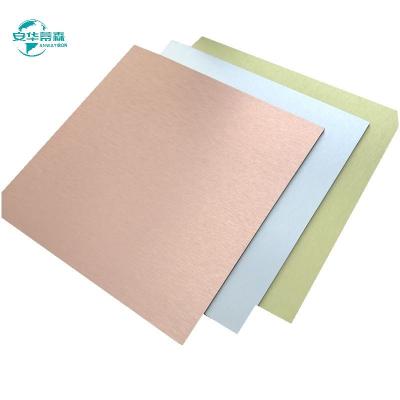 China 2440mm Length High Gloss Brushed Aluminium Composite Sheet For Construction for sale