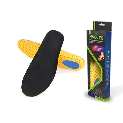 China Plastic EVA+BK Mesh EVA Insoles Arch Support Plantar Fasciitis Seamless Customized Orthotics Increasing Insoles for sale