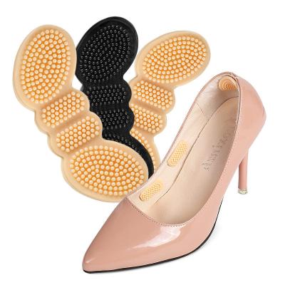 China New Silicone JIANHUI Women High Heel Shoes Liner Half A Yard Protection Anti Pain Foot Silicone Feet Heel Grip for sale