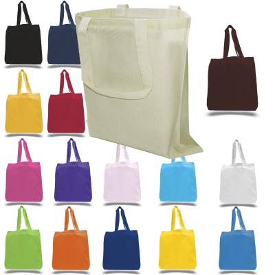 China reusable grocery bags cotton canvas tote eco friendly custom printed cotton tote bags for promotion for sale