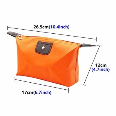 China Travel Cosmetic Bags Waterproof Fabric Small Makeup Clutch Pouch Cosmetic and Toiletries Organizer Bag Portable Travel for sale