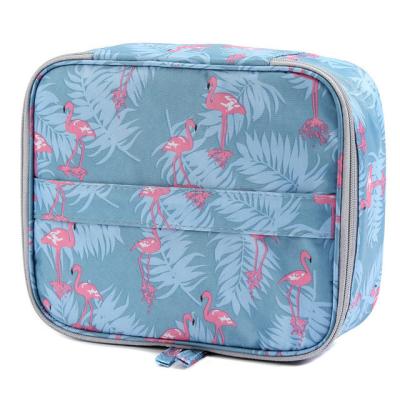 China Travel Oxford Cosmetic Waterproof Fabric Makeup Clutch Pouch Cosmetic and Toiletries Organizer PU Bag Travel for sale