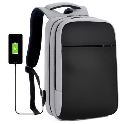 China Laptop Backpack Water  Travel USB Laptop BackPack for College School Business black grey laptop bags backpack for sale