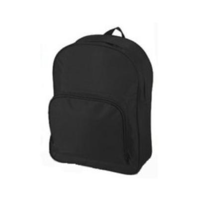 China Anti-theft Black 600D Polyester Cheap Plain Children School Promotional School Bag for sale