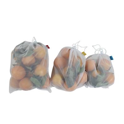 China ANTISTATIC Reusable Mesh Product Bag For Shop Food Shopping And Fruit Vegetable Can Be Mix Packing for sale