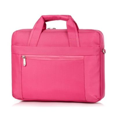 China Hot Sale 420D Polyester Pink Color Handbags Laptop Bags for sale