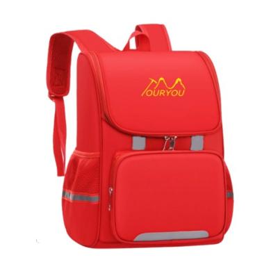 China Customized Logo Anti - Theft Children Backpack British Style Teenage School Bags for sale