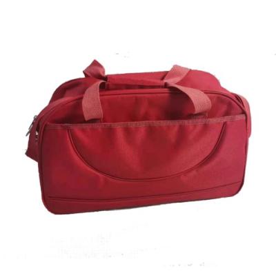 China Fashion Red Color Large Capacity Duffle Bag Sports Gym Travel Waterproof Duffel Bag for sale