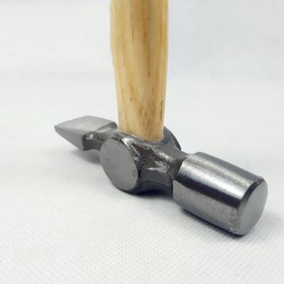 China Nail hammer ready to ship 22mm cross painting hammer with wooden handle /welding chipping brick hammer in stock for sale