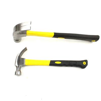 China 16oz High Quality Fiberglass Handle Nail Hammer Claw Hammer /aluminum Camping Framing Hammer for sale