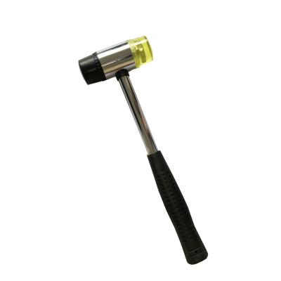 China Creative Design Mini Rubber Hammer Hard Soft High Stability Pick Hammer Head With Steel Handle for sale