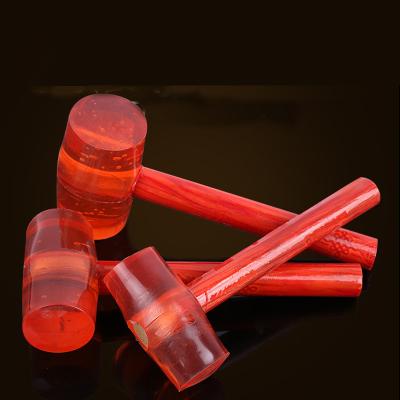 China Floor Wood Rubber Light Installation Hammer Tendon Pick Hammer Transparent Handle Hammer for sale