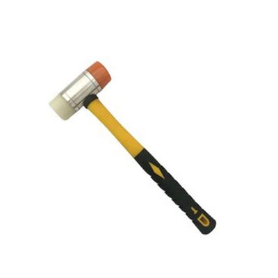 China Pick Hammer Soft Face Hammer With Plastic-Coating Handle Rubber Tile Hammer for sale