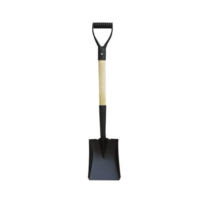 China High Quality Closed Handle Garden Tool Shovel Fiberglass Head Garden Shovel Carbon Steel Round Point Shovel for sale