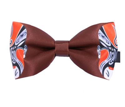 China Dot Fashionable Carton Character Print Boys Self Tie Bow Ties for sale