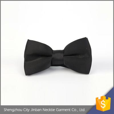 China New Design Pure Unique Pure Color Decoration Black Color Bow Ties Men for sale