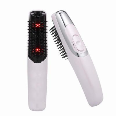 China Professional Electric Rotating Blue Lightweight Curling Iron Hair Care Additive Therapy Hair Growth Brush Comb Hair Massage Comb for sale