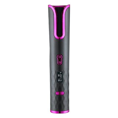 China Professional Cordless Portable Automatic Electric Rotating USB Radio USB Rechargeable Automatic Curling Iron for sale