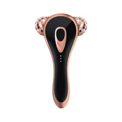 China Electric Facial Blood Vessel Removal Massage Roller Skin Firming Micro Current Face Lifting Blood Vessel Removal Vibrating 3D Facial Beauty Roller for sale