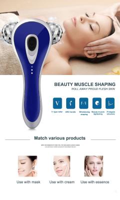 China Wrinkle Remover Facial Massager Vibration Slimming Face Spa Massager Roller Beauty Skin Care Lifting 3d Microcurrent Face Chic Look Roller for sale