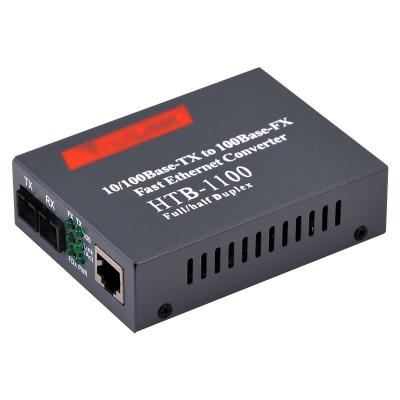 China FTTH Haohanxin Ethernet Fiber Media Converter 10/100m Dual Fast Multimode Fiber Optic Media Converter HTB-1100 Netlink 2km for sale