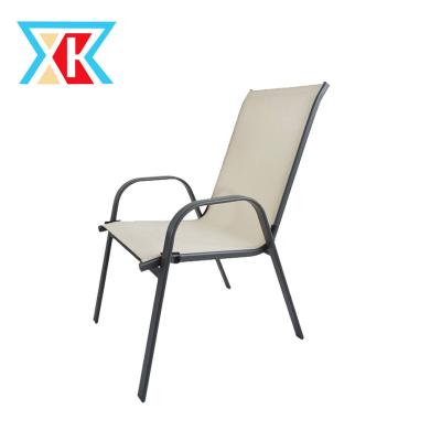 China Patio Easy Yard Garden Chair Design Outdoor Armchair With Metal Frame for sale