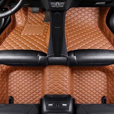 China Luxury Chinese Factory Wholesale Spliced Car Mats Accessories Leather Car Floor dog car mat for sale