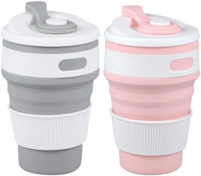 China Outdoor Modern 2 Pcs And Office Liightweight Expandable Drink Cups 350ml for sale