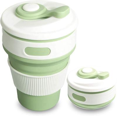 China Modern Collapsible 350ml Silicone Travel Pocket Mug for sale