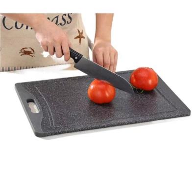 China Modern Marble Granite Gray Dishwasher Safe Easy-Grip Handle and Non Porous with Juice Grooves Cutting Boards for sale