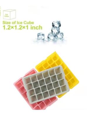 China Ice Cube Making Hot Sale In Place Cube With Lid Ball Silicon Custom Maker Shape With Lids Set Silicone Mold Ice Tray for sale